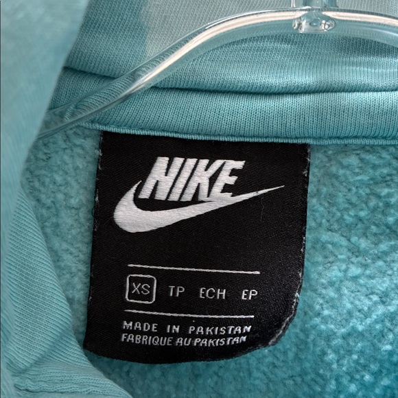 Nike Hoodie Sweatshirt in pretty ocean blue color, Size XS - Picture 5 of 6